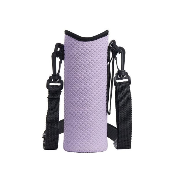 Neoprene Glass Water Bottle Holder - Light Purple (1 pcs)