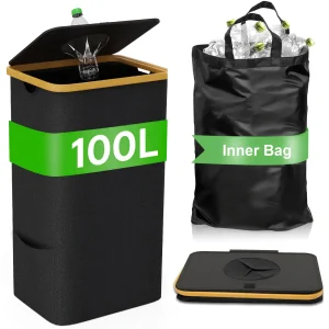 600D Oxford cloth, deposit bottle collector, bottle storage box, recycling box, laundry basket, indoor garbage bin 1
