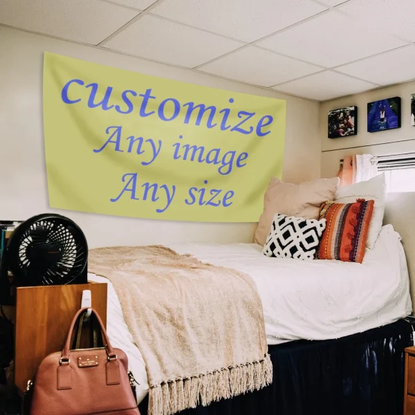 Custom Tapestry With Text Picture Birthday Souvenir Gift Flag Blanket Any Picture Size Mailbox 3147958988@qq.com 2