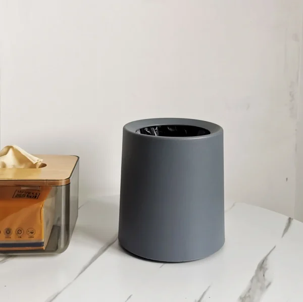 15x14cm trash can desktop trash can cute mini paper basket creative bedroom decoration storage bin garbage bin desk trash can 5