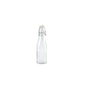 Square Glass Bottle With Stopper - 250 ml (1 pcs)