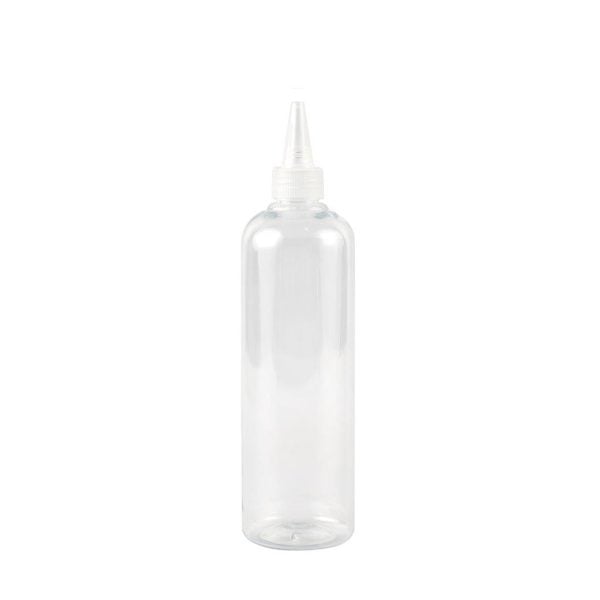 Plastic Squeeze Bottle With Clear Head - 250 ml (6 pcs)