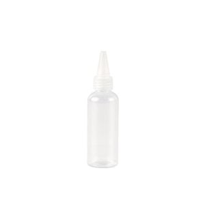 Plastic Squeeze Bottle With Clear Head - 100 ml (6 pcs)