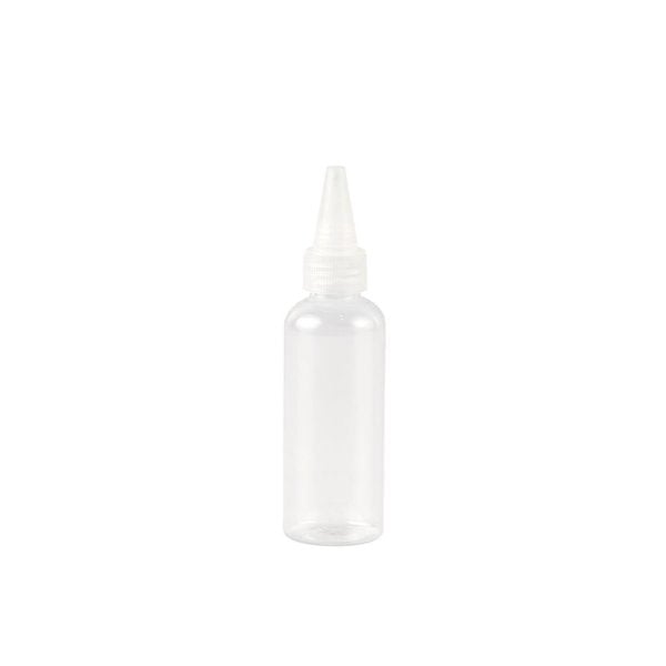 Plastic Squeeze Bottle With Clear Head - 100 ml (6 pcs)