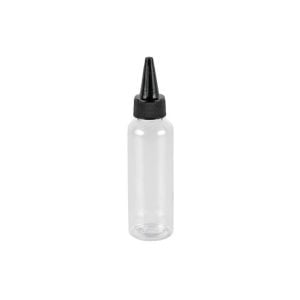 Plastic Squeeze Bottle With Black Head - 100 ml (6 pcs)