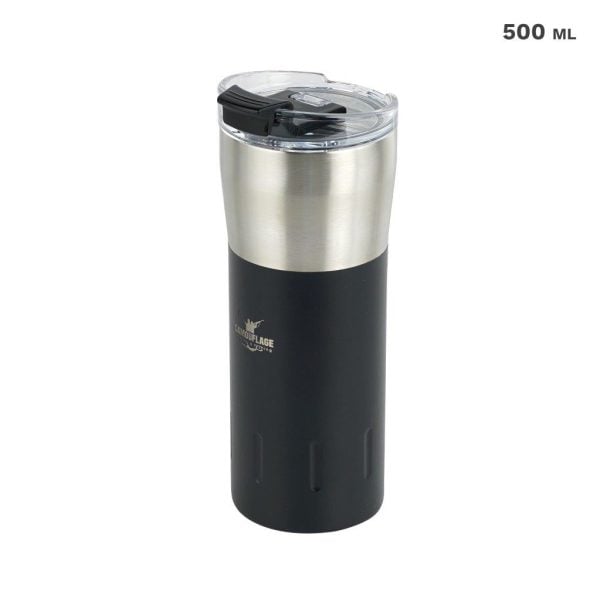 Thermal Mug 500 ML - Black Silver (1 pcs)