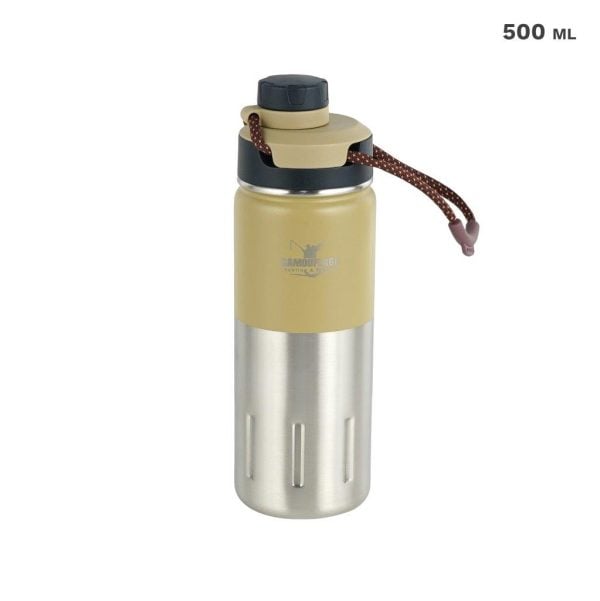 Thermal Flask 500 ML - Khaki Silver (1 pcs)