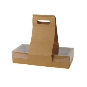 Kraft Rectangular Box with Sleeve Handle - 8x37x17 cm (1 pcs)