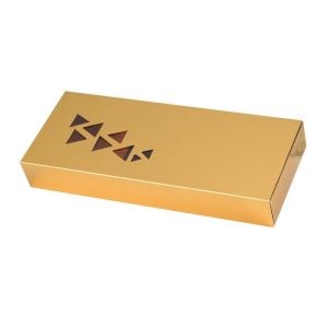 Rectangular Golden Box Slide Cover - 35x14x5 cm (1 pcs)