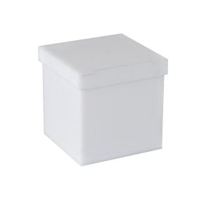 All White Acrylic Box - 10 x 10 x 10 cm (1 pcs)
