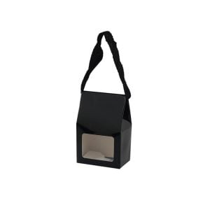 Black Gift Box With Rope Handle - Small (1 pcs)