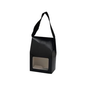 Black Gift Box With Rope Handle - Medium (1 pcs)