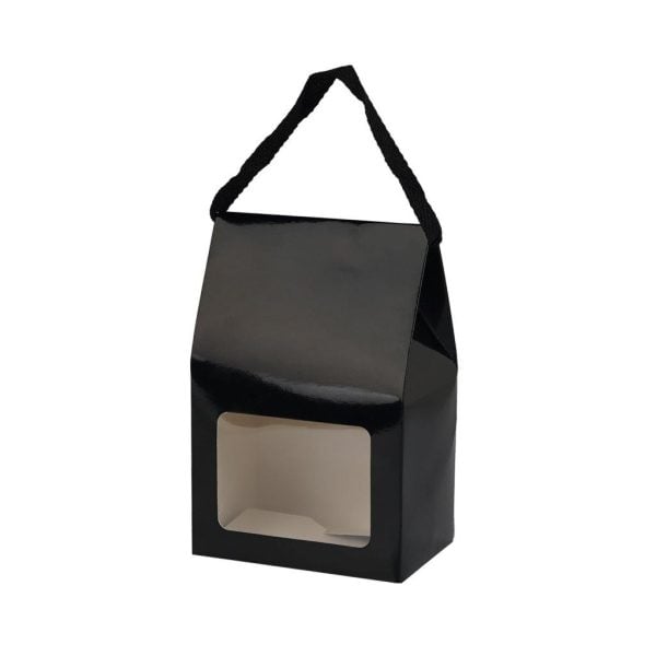 Black Gift Box With Rope Handle - Large (1 pcs)
