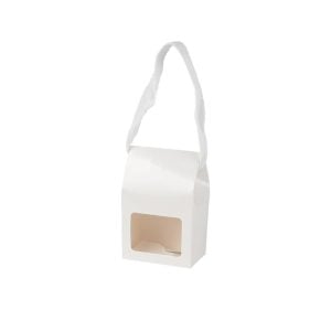 White Gift Box With Rope Handle - Small (1 pcs)