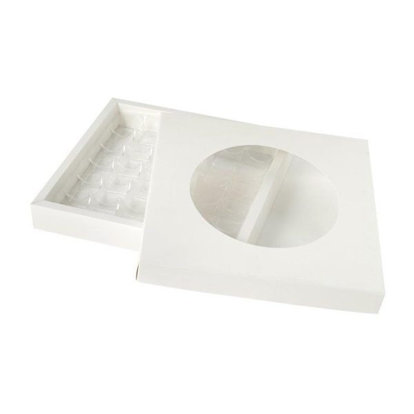 White Square Dessert Box - 29 x 29 x 4 cm (1 pcs)