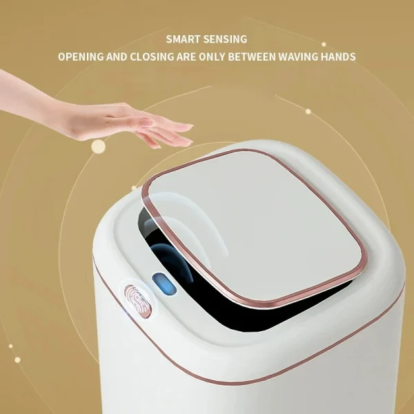 20/24/35/40L Smart Sensor Trash Can Large Capacity Induction Trash Bin Electric Touchless Wastebasket For Kitchen Bathroom 4