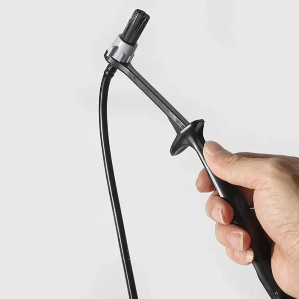 Steam Coffee Machine Cleaning Brush Replaceable Head Brewing Head Cleaning Long Handle Brush Kitchen Coffee Cleaning Brush Tool 4