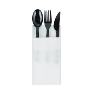 Cutlery Airlaid Pocket Napkin (40 x 40 cm) - White (10 pcs)