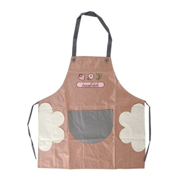 Perfect Kitchen Apron Water and Oil Repellent In Pink and Gray