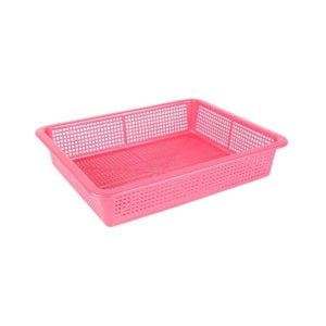 Fruit Basket Rectangular Pink - 35x29 cm