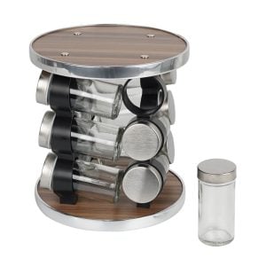 Spices Glass Jars Set - 12pcs
