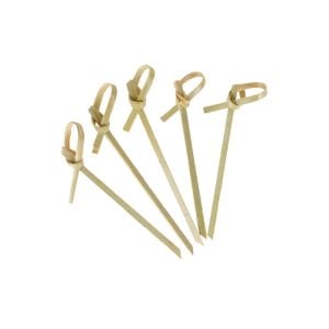 Bamboo Picks With Knot - 7 cm (100 pcs)