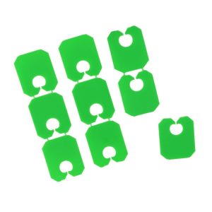 Plastic Bread Clips 2x2cm - Green