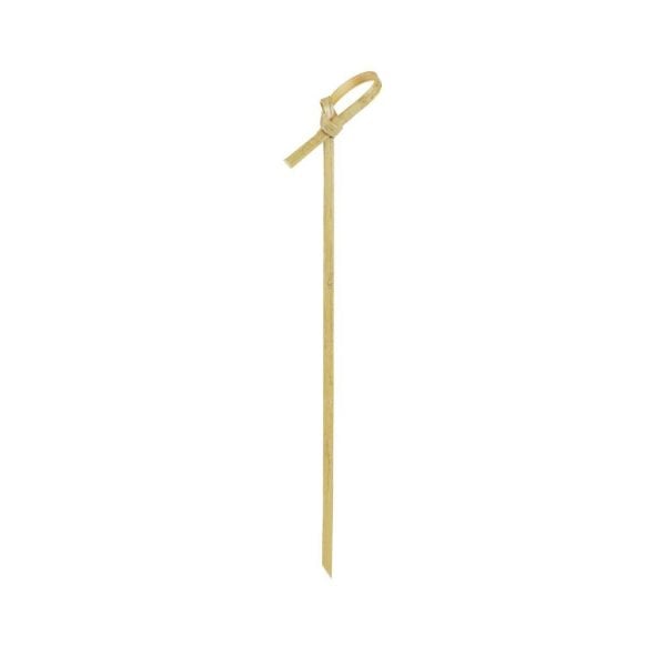 Bamboo Picks with Knot - 14cm (100 pcs)