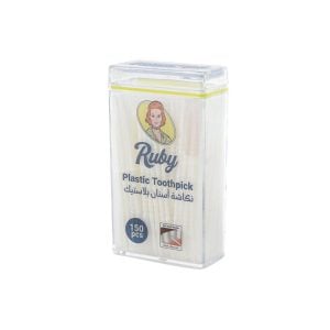 Plastic Tooth Picks With Flexible Brush & Tapered Tip (150 pcs)