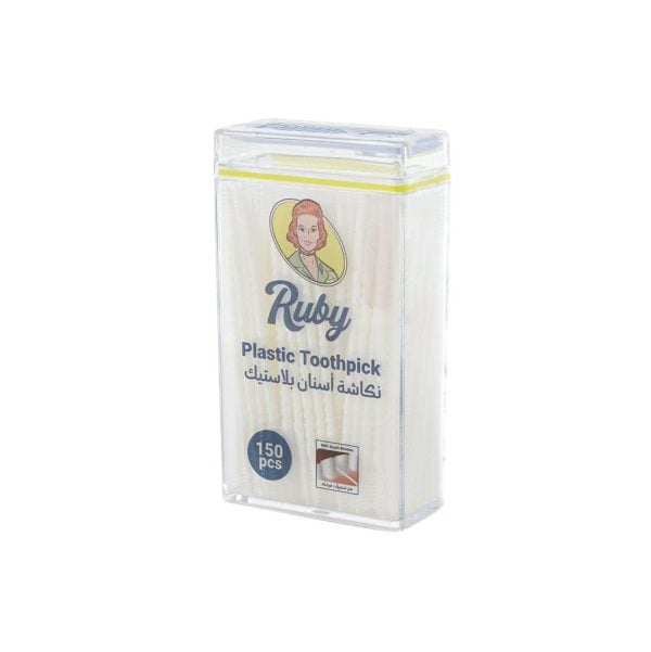 Plastic Tooth Picks With Flexible Brush & Tapered Tip (150 pcs)