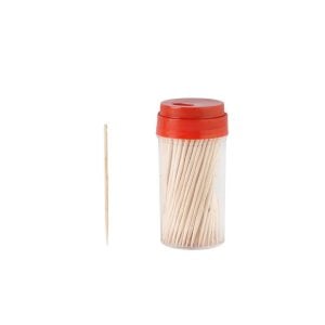 Toothpicks With Red Cap Container (1 pcs)