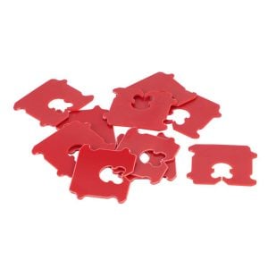 Plastic Bread Clips 2x2cm - Red
