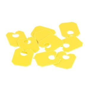 Plastic Bread Clips 2x2cm - Yellow