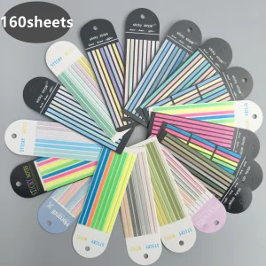 160 Sheets Transparent Sticky Notes Self-Adhesive Reading Annotation for Books Notepad Bookmarks  Memo Pad Index Tabs 1