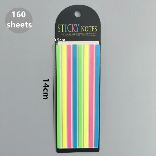 160 Sheets Transparent Sticky Notes Self-Adhesive Reading Annotation for Books Notepad Bookmarks  Memo Pad Index Tabs 3
