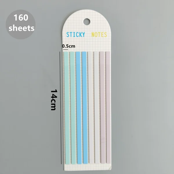 160 Sheets Transparent Sticky Notes Self-Adhesive Reading Annotation for Books Notepad Bookmarks  Memo Pad Index Tabs 4