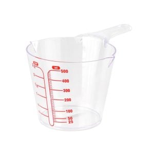 Clear Plastic Measuring Round Jug - 500 ml