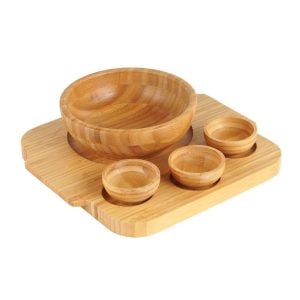 Wooden Tray With Bowl Set (1 pcs)