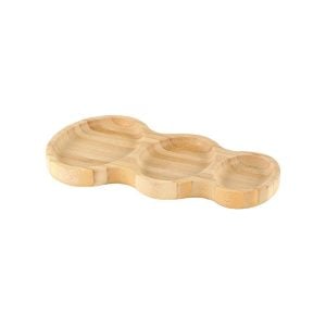 Oval Wooden Tray Divide 3 (1 pcs)
