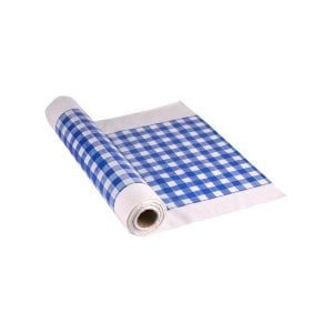 Thick Table Cover Roll 4 Kilo - Blue Square Blocks (1 pcs)