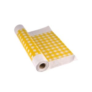 Thick Table Cover Roll 4 Kilo - Yellow Square Blocks (1 pcs)
