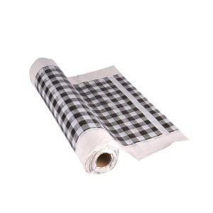 Thick Table Cover Roll 4 Kilo - Black Square Blocks (1 pcs)
