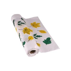 Thick Table Cover Roll 4 Kilo - Yellow /Green Leaves (1 pcs)