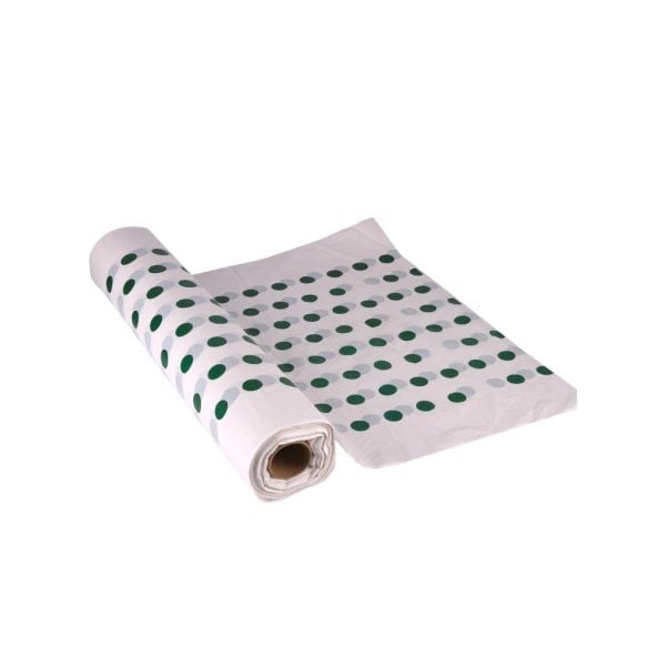 Thick Table Cover Roll 4 Kilo - Green Dots (1 pcs)