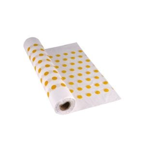 Thick Table Cover Roll 4 Kilo - Yellow Dots (1 pcs)