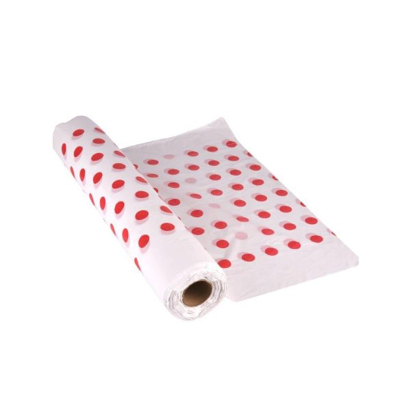 Thick Table Cover Roll 4 Kilo - Red Dots (1 pcs)