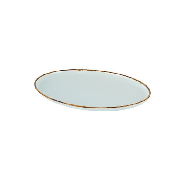 Porcelain Small Oval Plate - Light Blue (1 pcs)