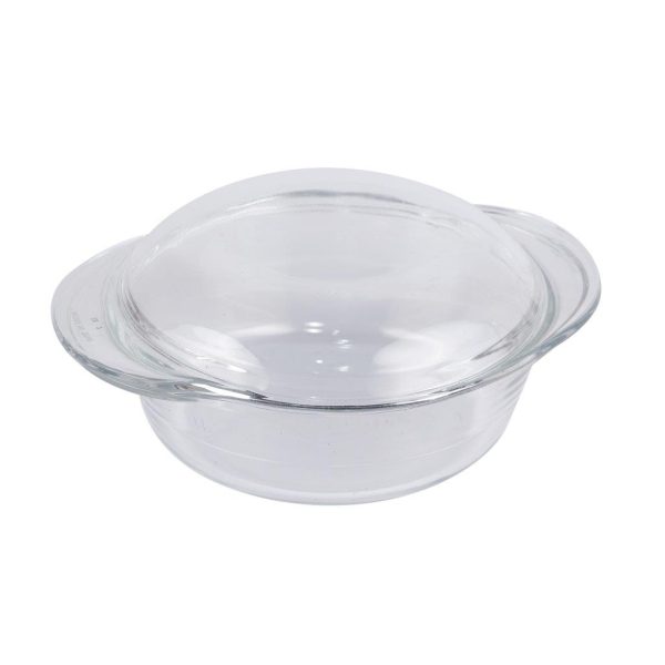 Marinex Clear Glass Casserole - 1.9 ltr