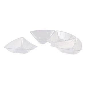 Clear Plastic Appetizer Dish Set (1 set)