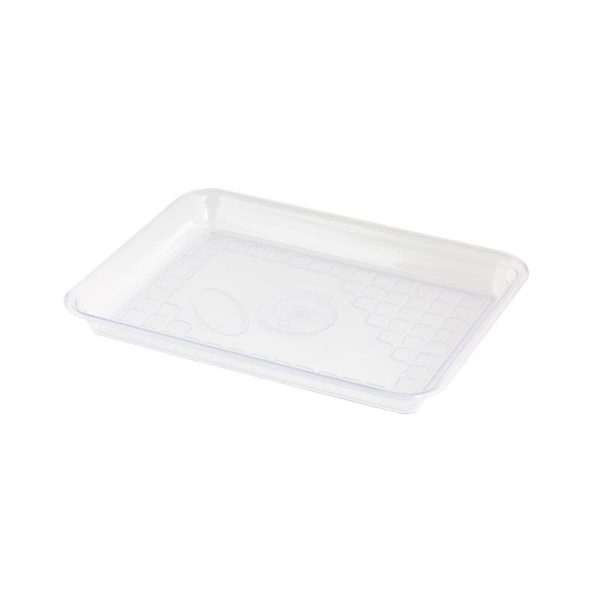Clear Rectangular Dessert Tray - 21×16 cm (1 pcs)